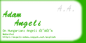 adam angeli business card